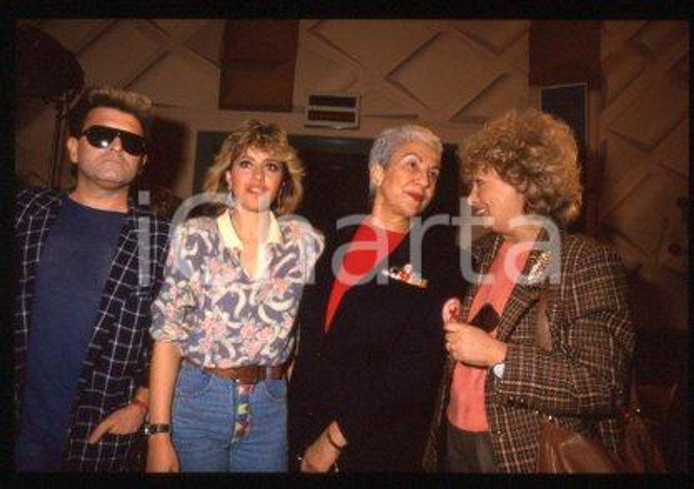 Cristiano MALGIOGLIO Alessandra MUSSOLINI - MUSIC 1989 * 35 mm vintage slide 41