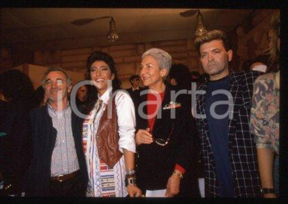 Cristiano MALGIOGLIO Sabrina SALERNO - MUSIC 1989 * 35 mm vintage slide 43