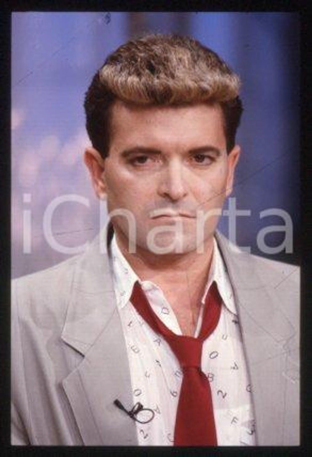 Cristiano MALGIOGLIO - ITALIA Un cantautore 1991 ca * 35 mm vintage slide 46