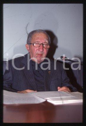 Don Luigi GIUSSANI MILAN Italian priest Costume 1998 ca * 35 mm vintage slide 8
