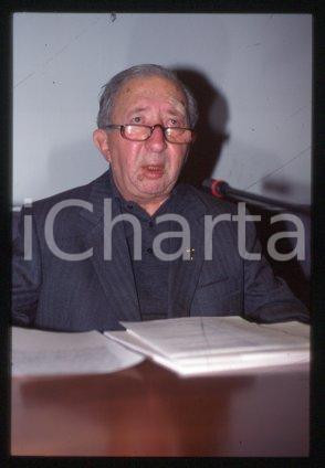 Don Luigi GIUSSANI MILAN Italian priest Costume 1998 ca * 35 mm vintage slide 10
