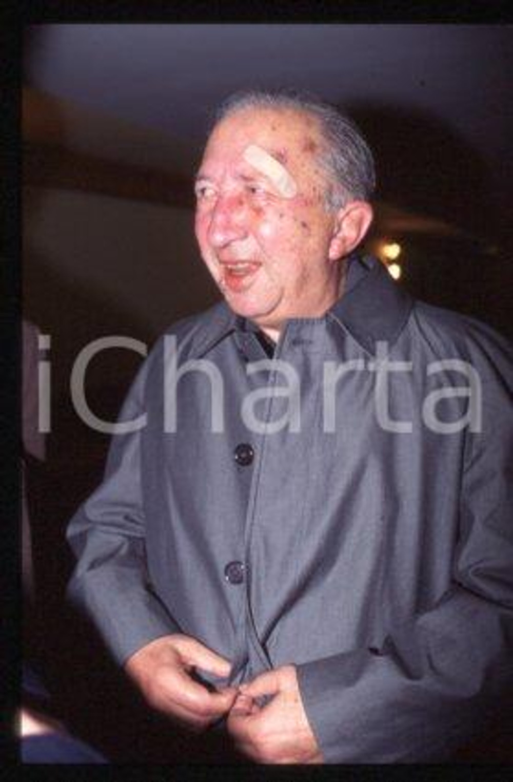 Don Luigi GIUSSANI MILAN Italian priest Portrait 1998 ca * 35mm vintage slide 17