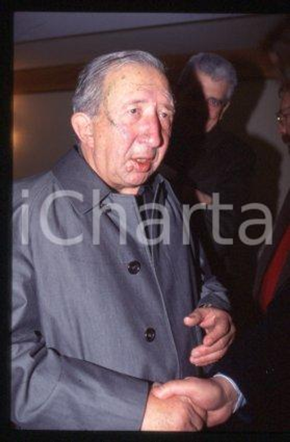 Don Luigi GIUSSANI MILAN Italian priest Portrait 1998 ca * 35mm vintage slide 20