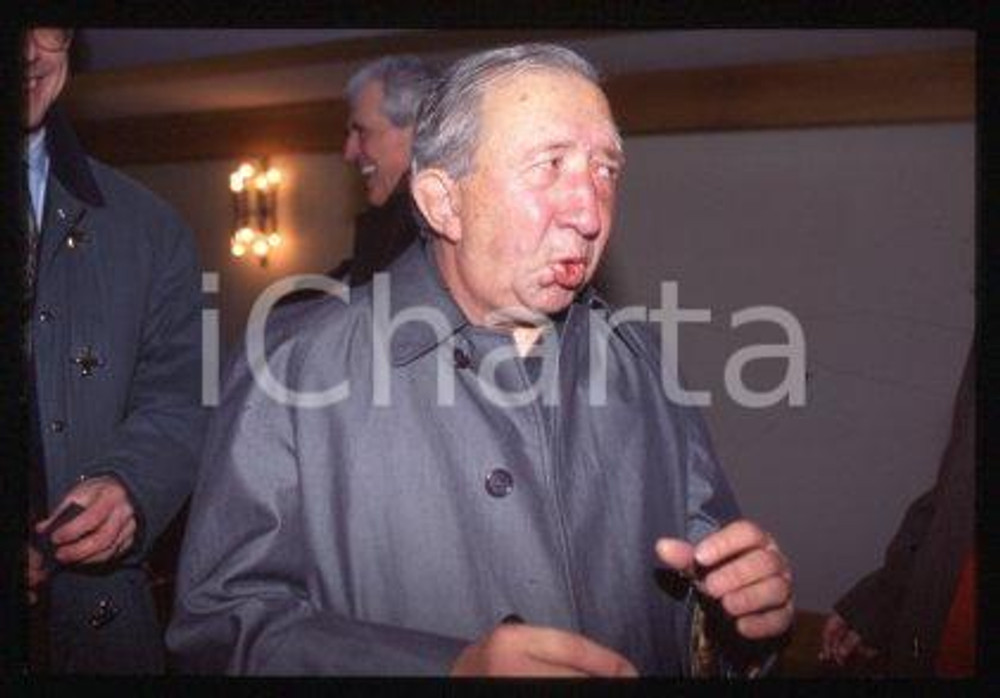Don Luigi GIUSSANI MILAN Italian priest Portrait 1998 ca * 35mm vintage slide 21