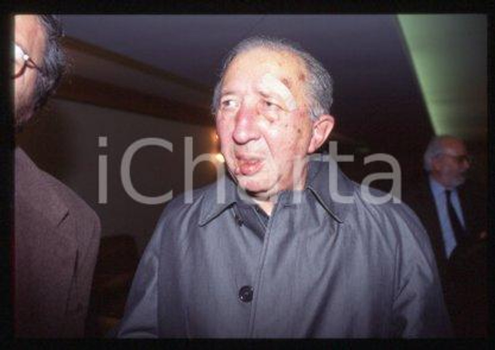 Don Luigi GIUSSANI MILAN Italian priest Portrait 1998 ca * 35mm vintage slide 23
