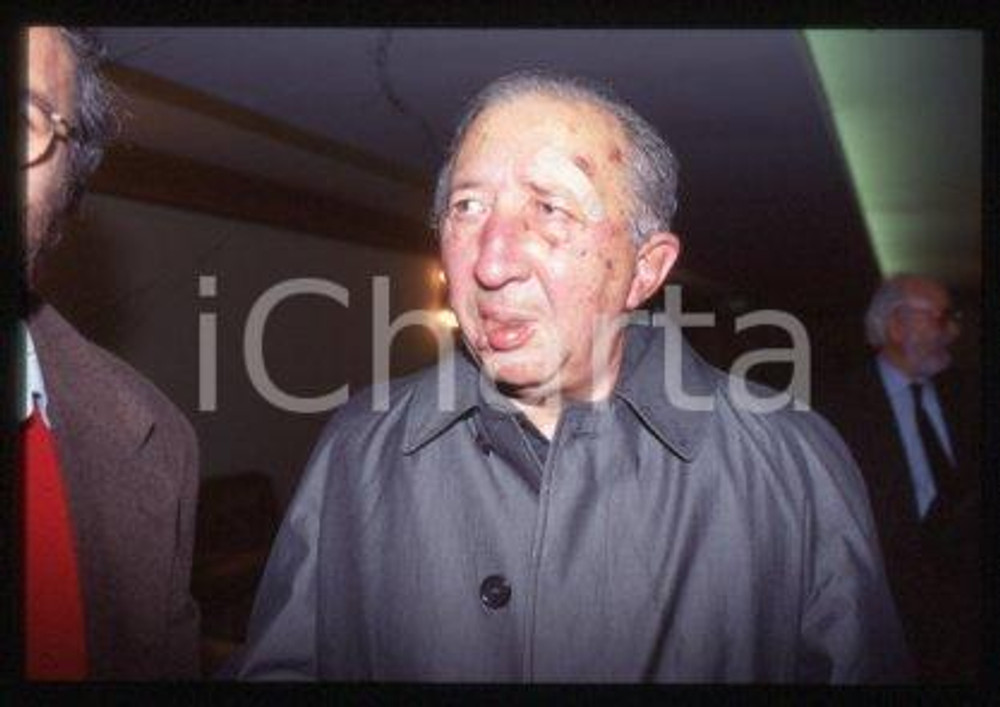 Don Luigi GIUSSANI MILAN Italian priest Portrait 1998 ca * 35mm vintage slide 24