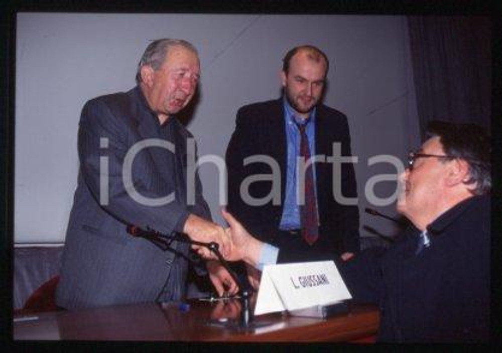 Don Luigi GIUSSANI - MILAN Italian priest 1998 ca * 35 mm vintage slide 31