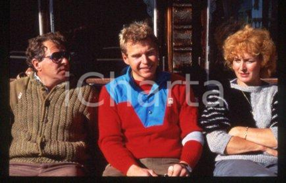 Marc GIRARDELLI - SPORT Alpine ski racer Costume 1989 ca * 35 mm vintage slide 3