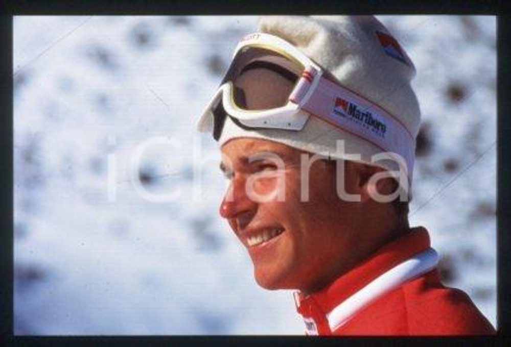 Marc GIRARDELLI - SPORT Alpine ski racer Portrait 1989ca * 35mm vintage slide 10