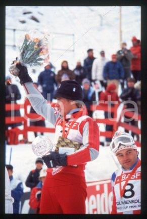 Marc GIRARDELLI - SPORT Alpine ski racer Awards 1990 ca * 35 mm vintage slide 11
