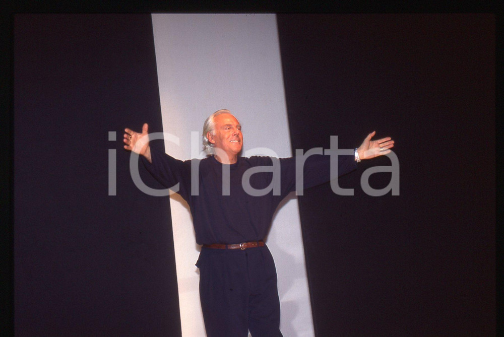 Giorgio ARMANI - MODA Sfilata primavera-estate 1995 ca * 35 mm vintage slide 7
