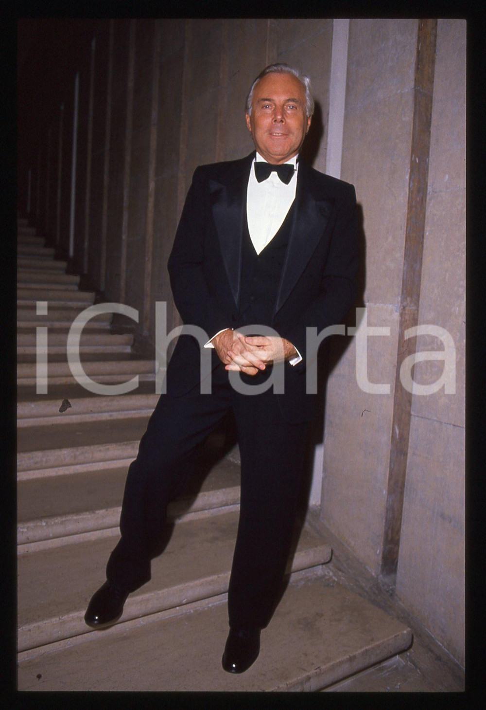 Giorgio ARMANI - MODA Stilista e imprenditore 1990 ca * 35 mm vintage slide 43