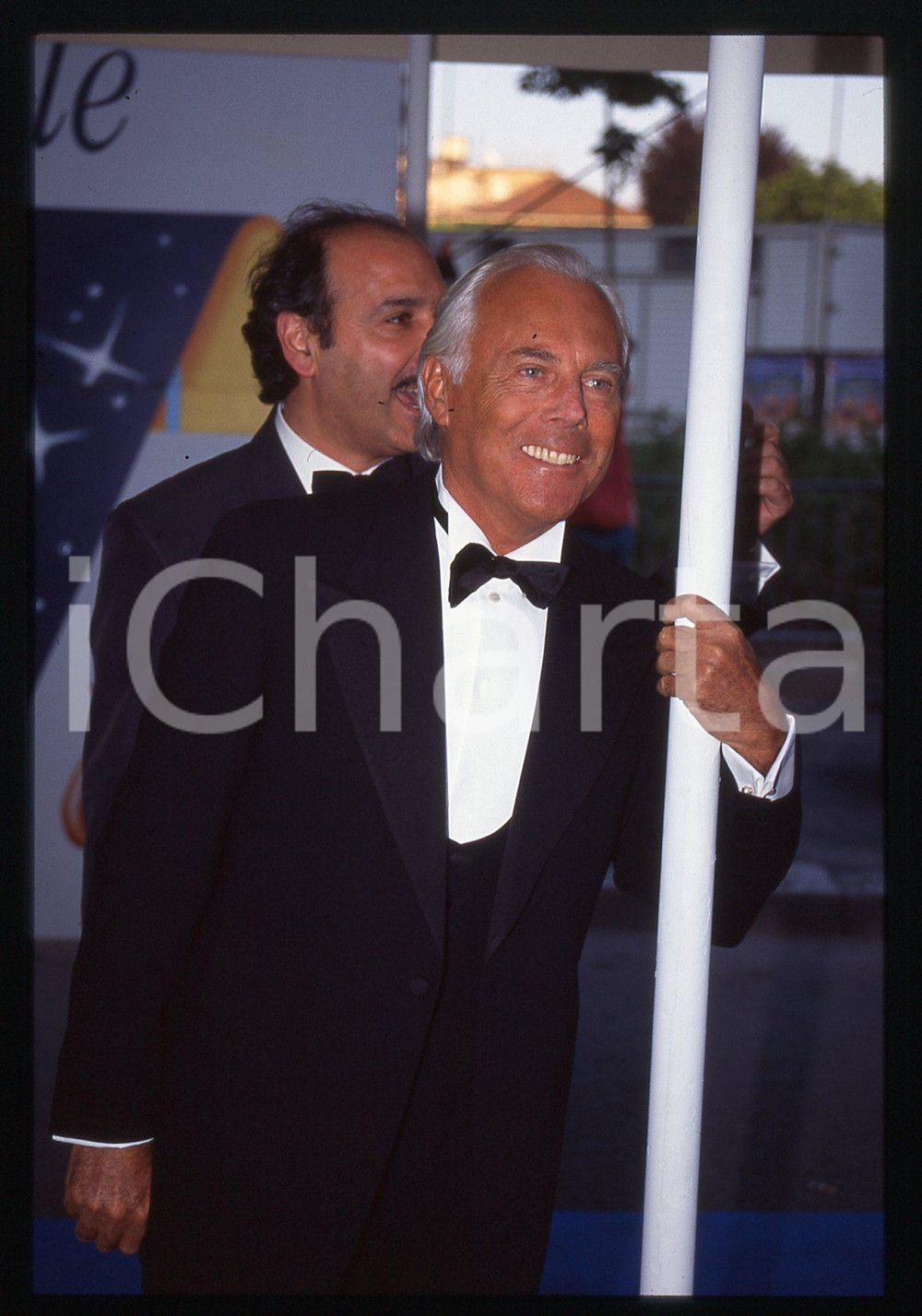 Giorgio ARMANI alla Notte dei TELEGATTI MILANO 1995 ca * 35 mm vintage slide 3