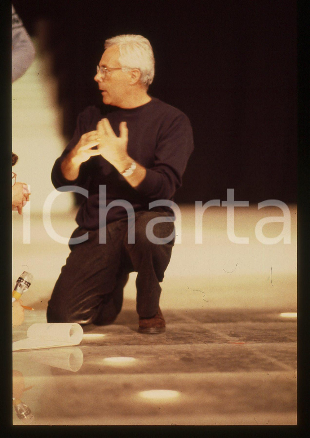 Fotografia d epoca originale Giorgio ARMANI  MODA Sfilata primaveraestate 1995 ca  35 mm vintage slide 10 1