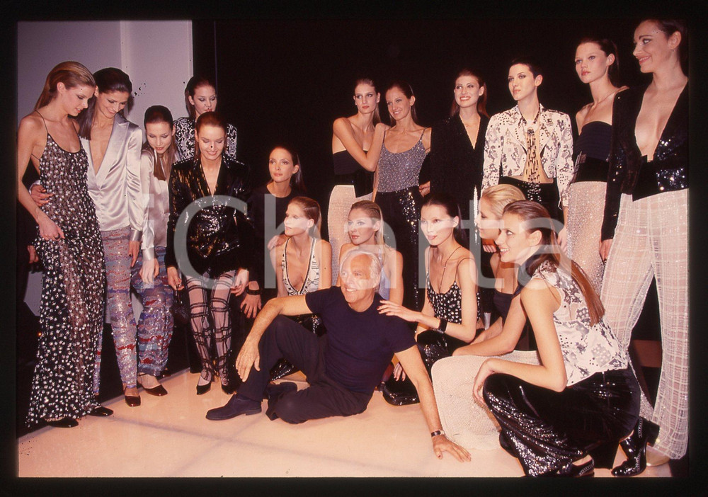 Giorgio ARMANI - MODA Sfilata primavera-estate 1995 ca * 35 mm vintage slide 13