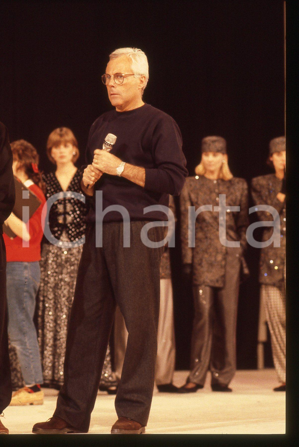 Giorgio ARMANI - MODA Sfilata primavera-estate 1995 ca * 35 mm vintage slide 18