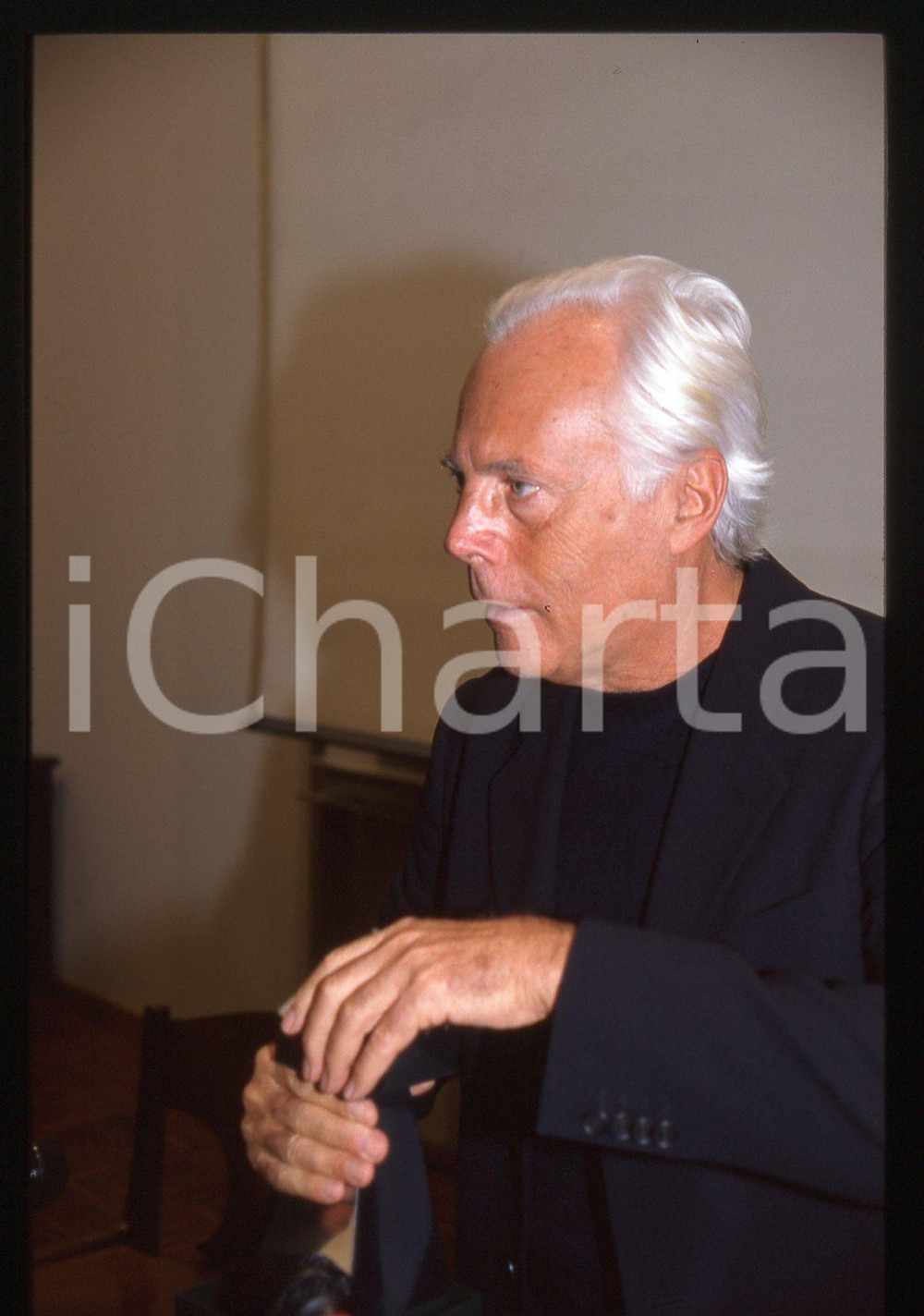 Giorgio ARMANI - MODA Stilista e imprenditore 1995 ca * 35 mm vintage slide 44