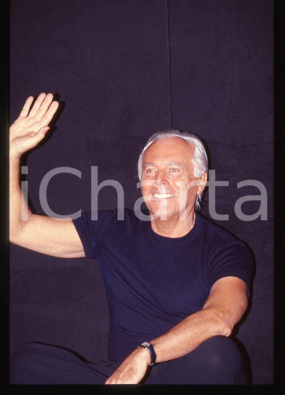Giorgio ARMANI - MODA Stilista e imprenditore 1995 ca * 35 mm vintage slide 45