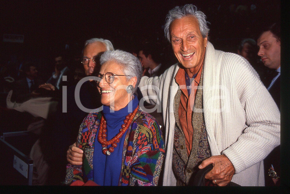 Fotografia d epoca originale Giorgio ARMANI Ottavio e Rosita MISSONI  MODA 1995 ca 35 mm vintage slide 3 1