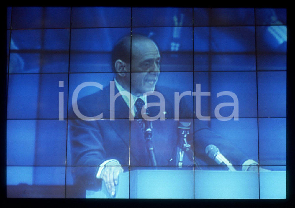 Silvio BERLUSCONI POLITICA convegno FORZA ITALIA 1995 ca * 35 mm vintage slide 4