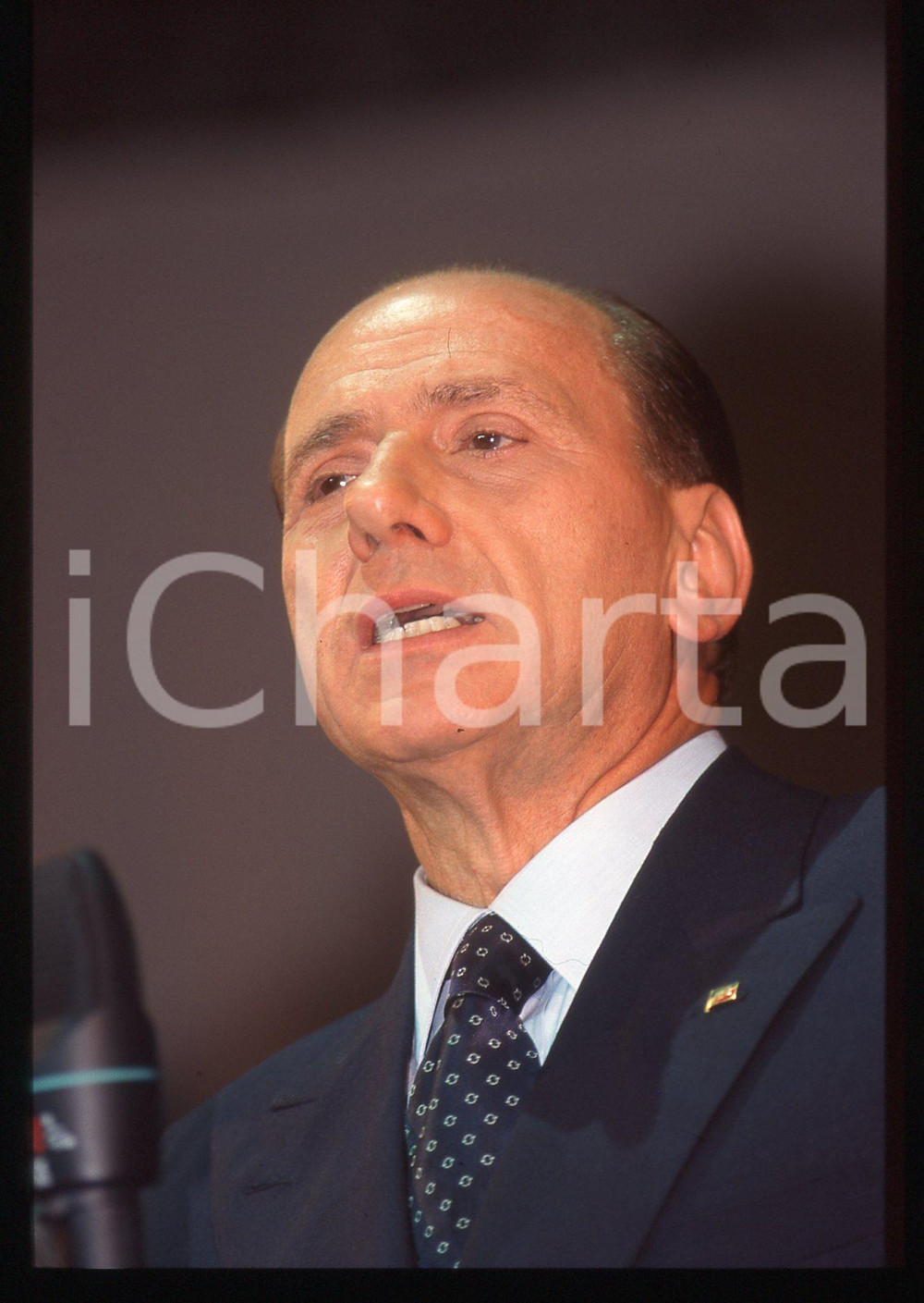 Silvio BERLUSCONI POLITICA Congresso AN 1995 ca *35 mm vintage slide 5