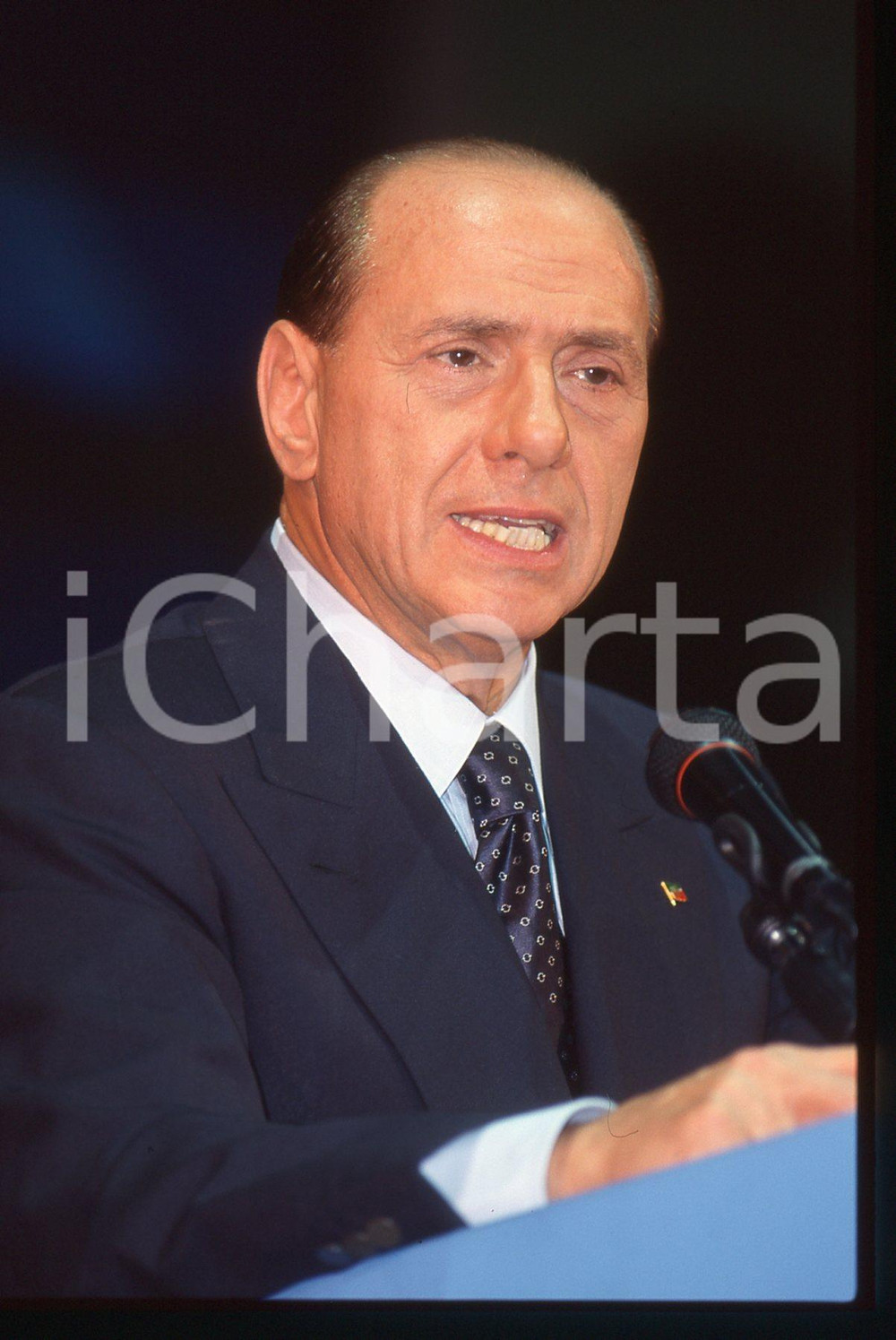Silvio BERLUSCONI POLITICA Congresso AN 1995 ca *35 mm vintage slide 9