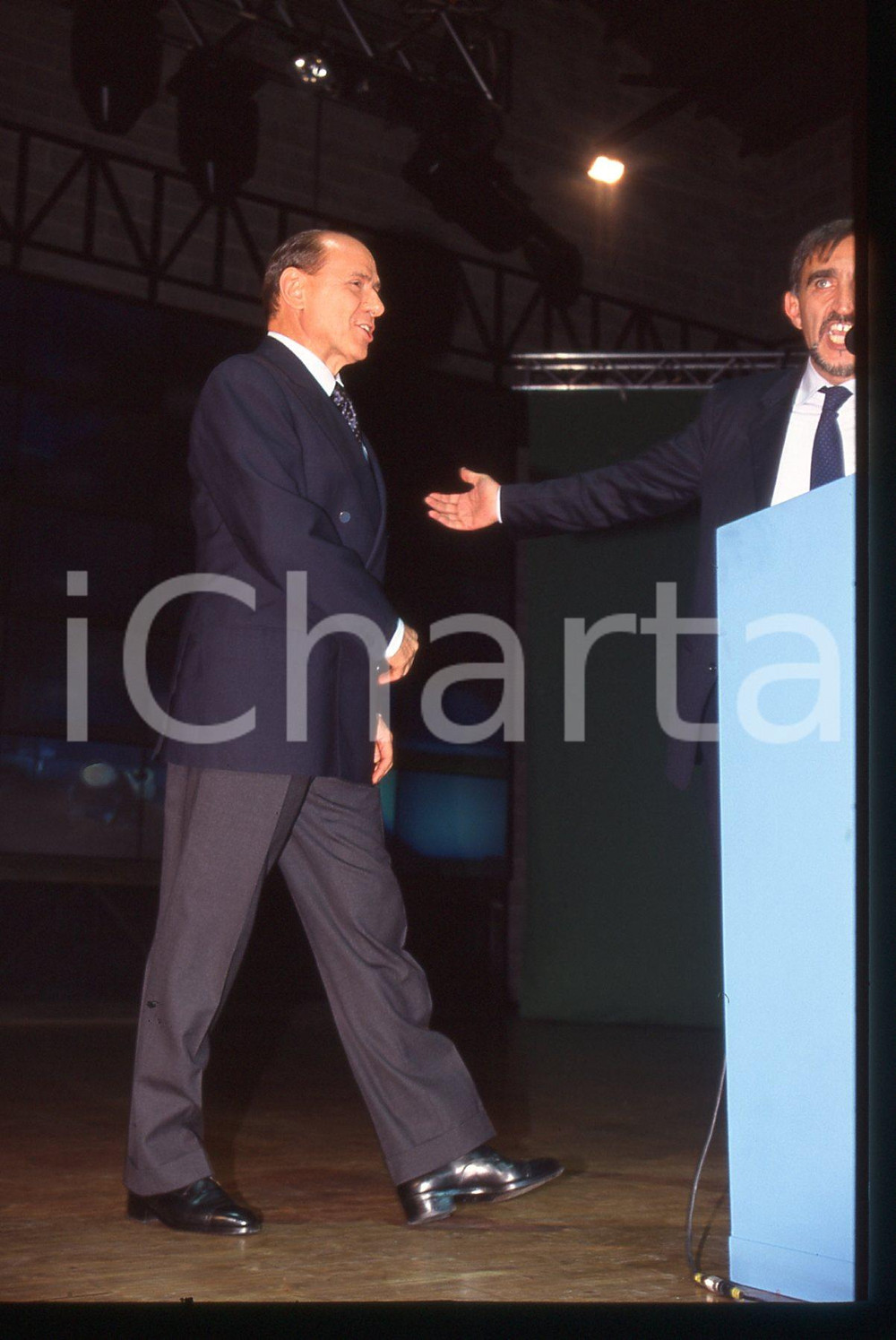 Silvio BERLUSCONI e Ignazio LA RUSSA - POLITICA 1995 * 35 mm vintage slide