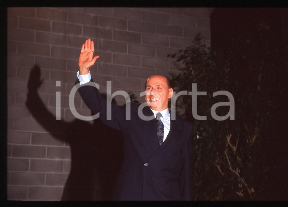 Silvio BERLUSCONI POLITICA Congresso FORZA ITALIA 1995 ca *35mm vintage slide 26