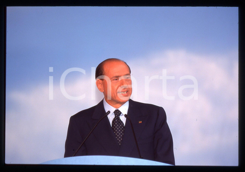 Silvio BERLUSCONI POLITICA Congresso FORZA ITALIA 1995 ca *35mm vintage slide 28