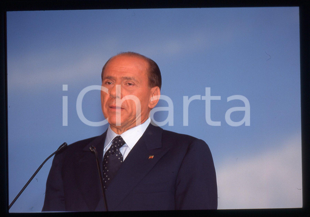 Silvio BERLUSCONI POLITICA Congresso FORZA ITALIA 1995 ca *35mm vintage slide 29