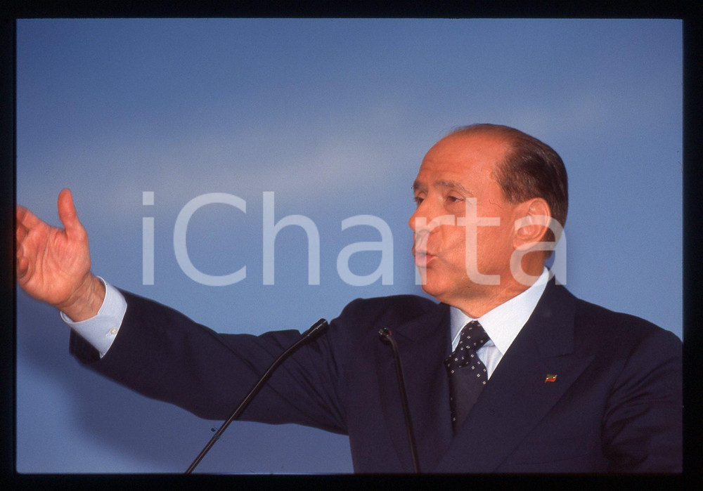 Silvio BERLUSCONI POLITICA Congresso FORZA ITALIA 1995 ca *35mm vintage slide 32