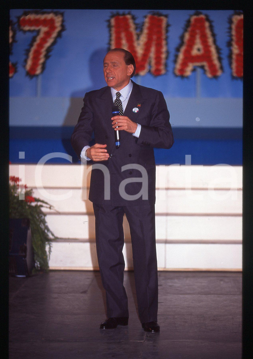 Silvio BERLUSCONI POLITICA Congresso FORZA ITALIA 1996 *35mm vintage slide 33