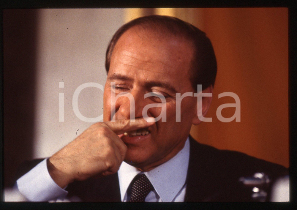 Silvio BERLUSCONI POLITICA - FORZA ITALIA 1995 ca *35 mm vintage slide 34