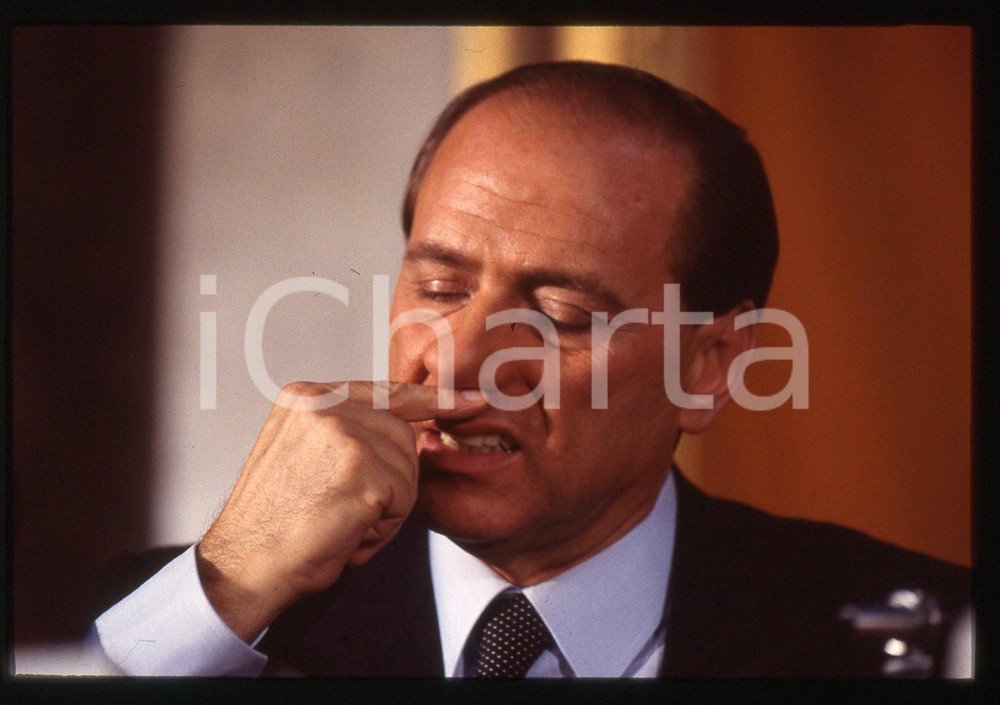 Silvio BERLUSCONI POLITICA - FORZA ITALIA 1995 ca *35 mm vintage slide 36