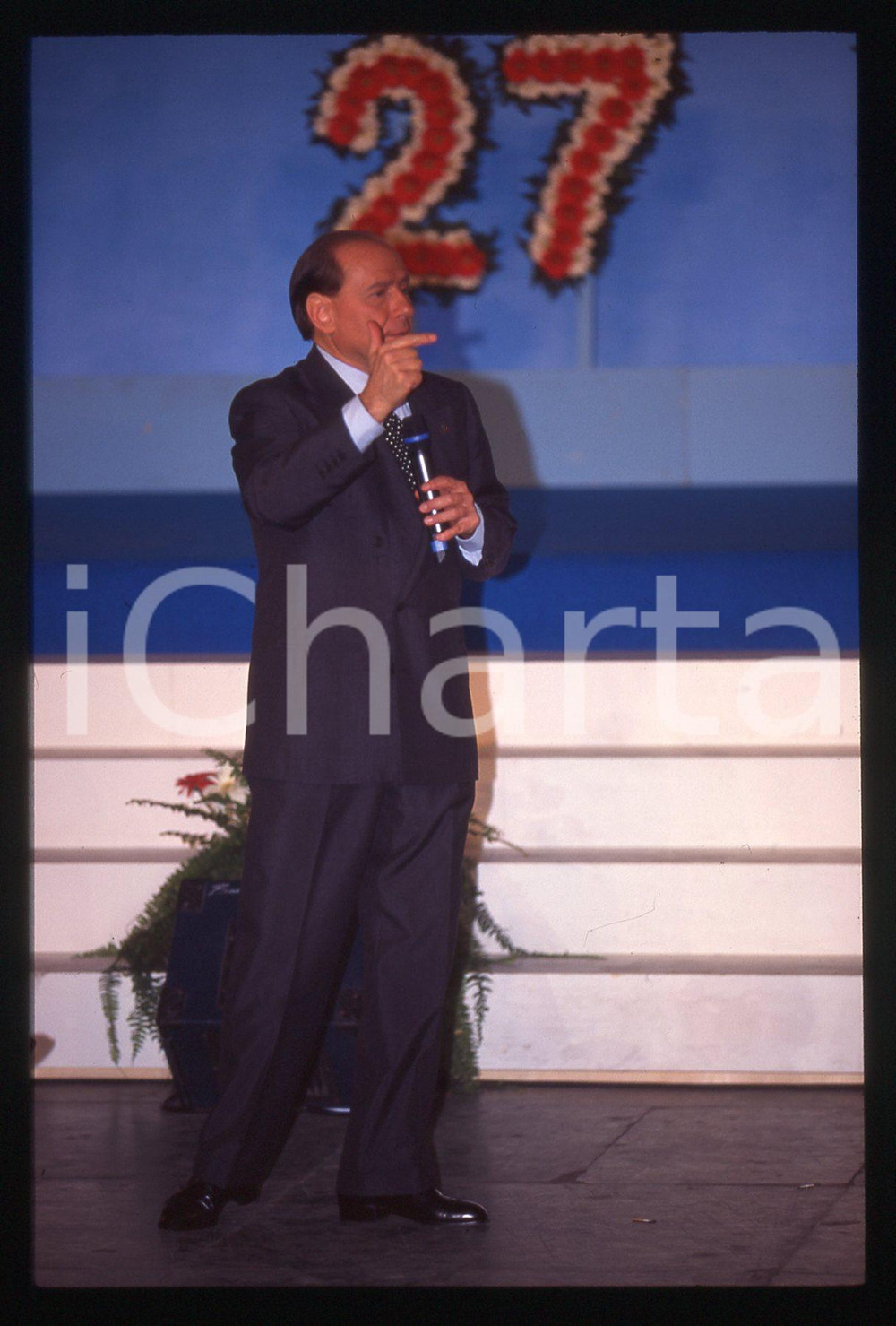 Silvio BERLUSCONI POLITICA Congresso FORZA ITALIA 1996 *35mm vintage slide 37