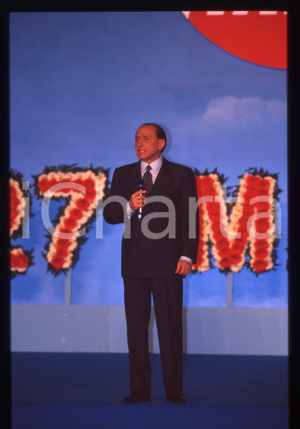 Silvio BERLUSCONI POLITICA Congresso FORZA ITALIA 1996 *35mm vintage slide 40