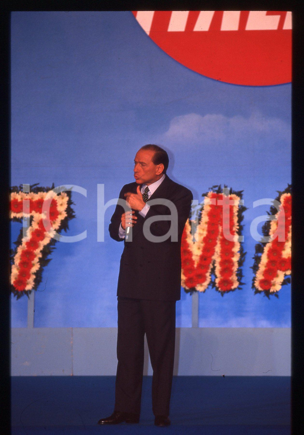 Silvio BERLUSCONI POLITICA Congresso FORZA ITALIA 1996 *35mm vintage slide 41