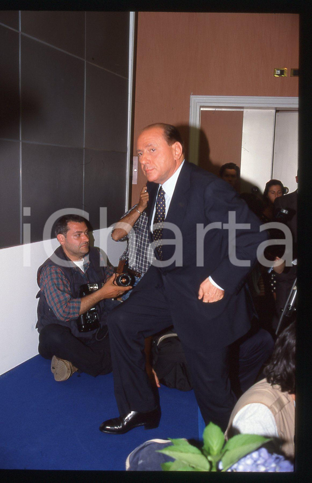 Silvio BERLUSCONI a un evento - 1995 ca *35 mm vintage slide 50