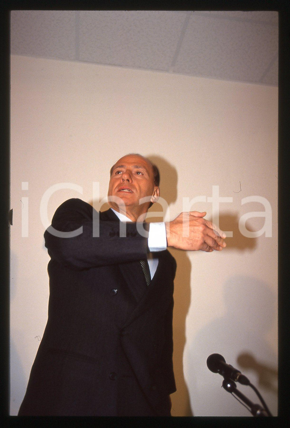 Silvio BERLUSCONI POLITICA - FORZA ITALIA 1995 ca *35 mm vintage slide 60