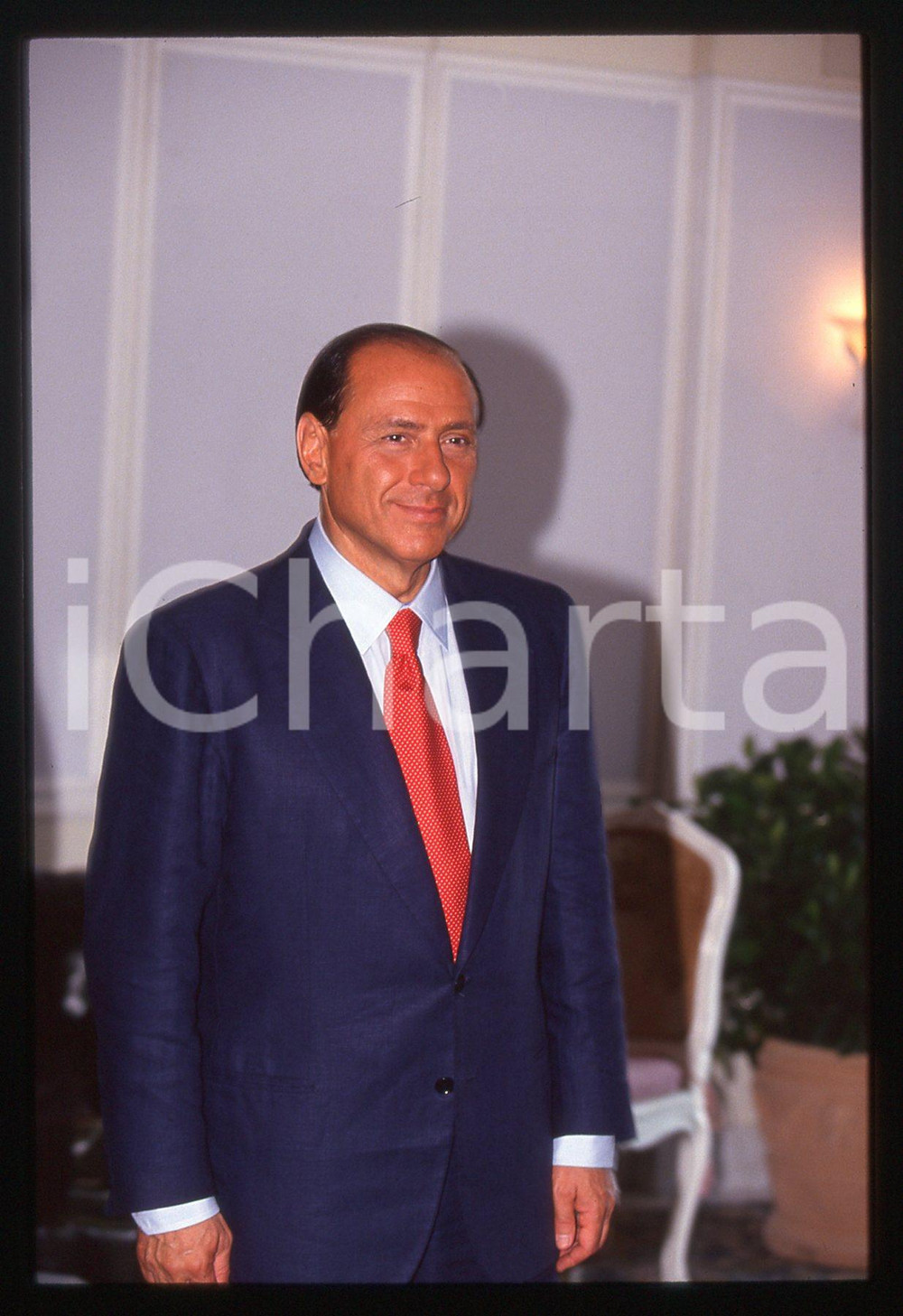Silvio BERLUSCONI POLITICA - 1994 G7 NAPOLI * 35 mm vintage slide 3