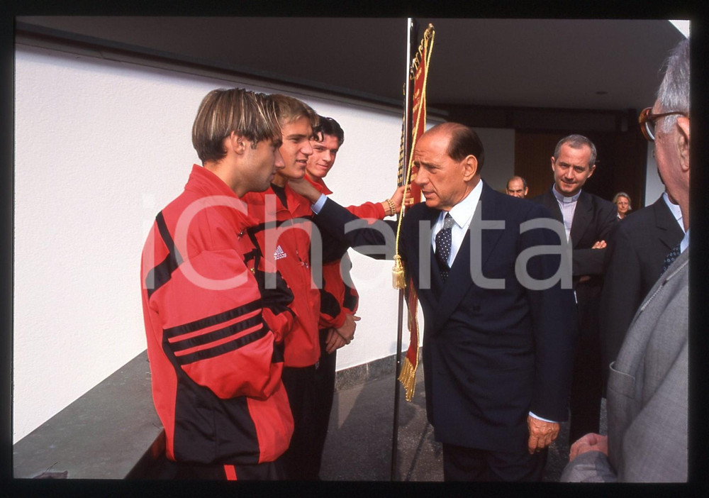 Silvio BERLUSCONI - CALCIO - AC MILAN 1995 ca *35 mm vintage slide 65