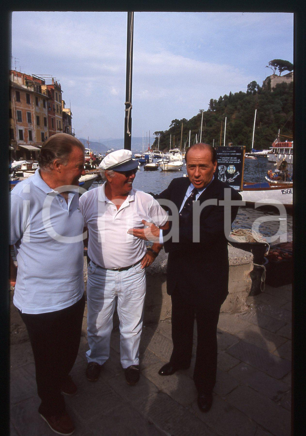 Silvio BERLUSCONI POLITICA FORZA ITALIA PORTOFINO 1998 *35 mm vintage slide 4
