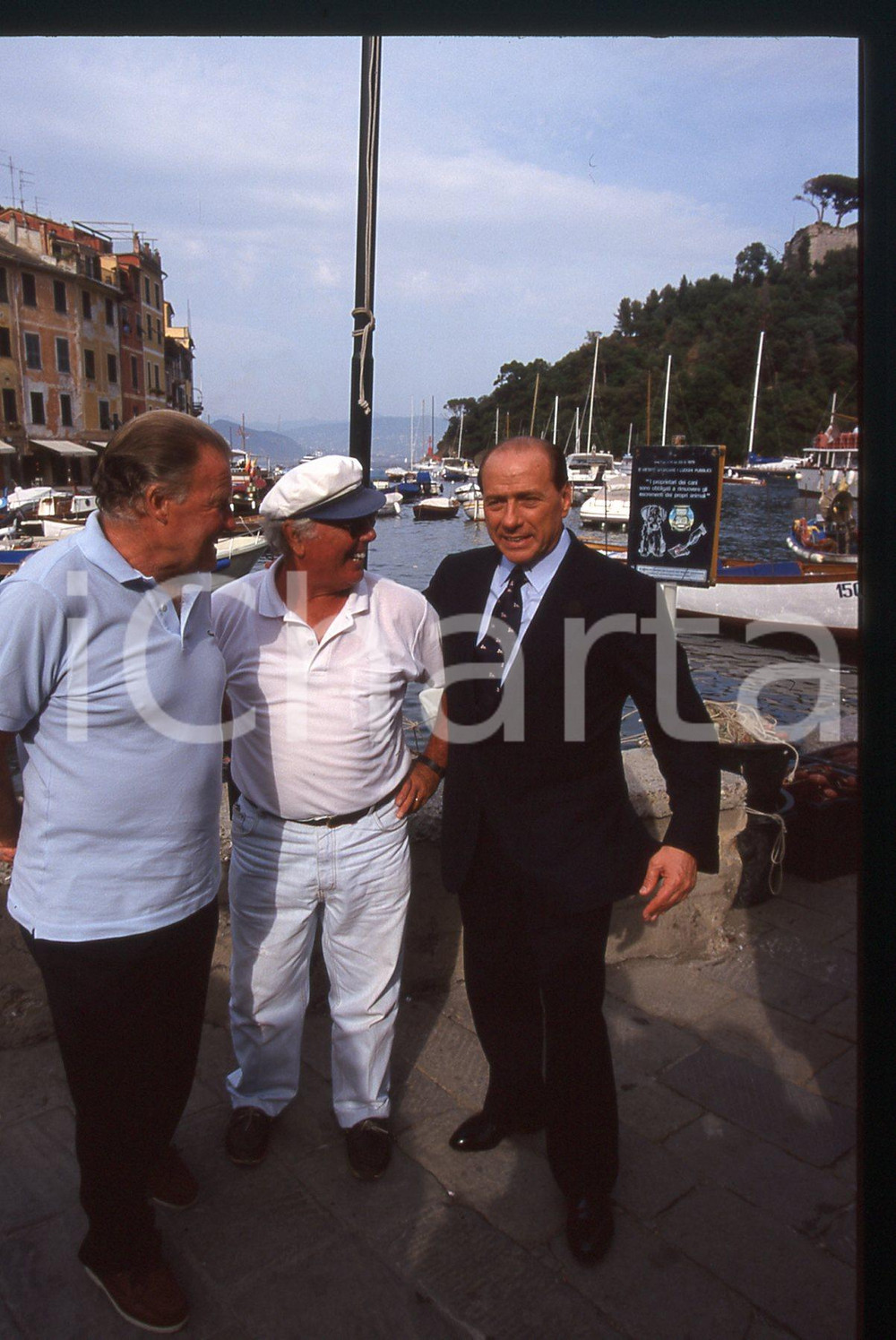 Silvio BERLUSCONI POLITICA FORZA ITALIA PORTOFINO 1998 *35 mm vintage slide 6
