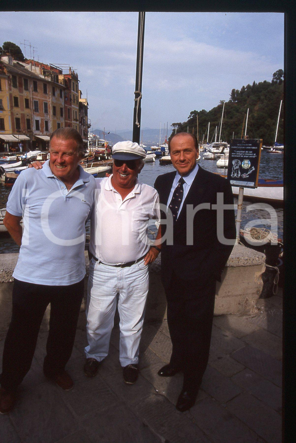 Silvio BERLUSCONI POLITICA FORZA ITALIA PORTOFINO 1998 *35 mm vintage slide 7