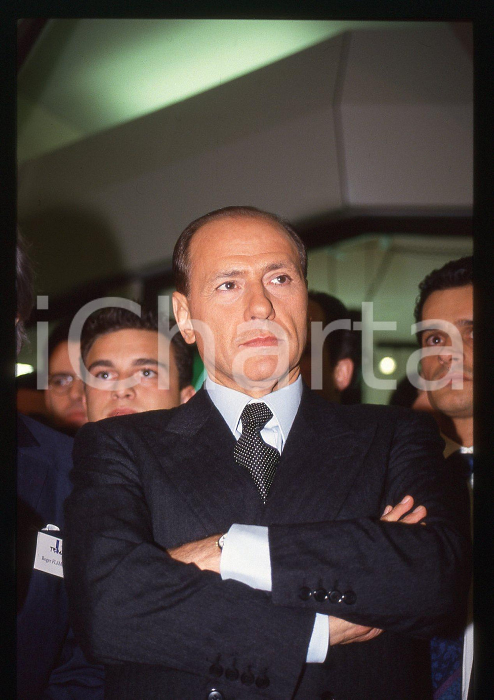 Silvio BERLUSCONI - Shopville GRAN RENO 1993 *35 mm vintage slide 87