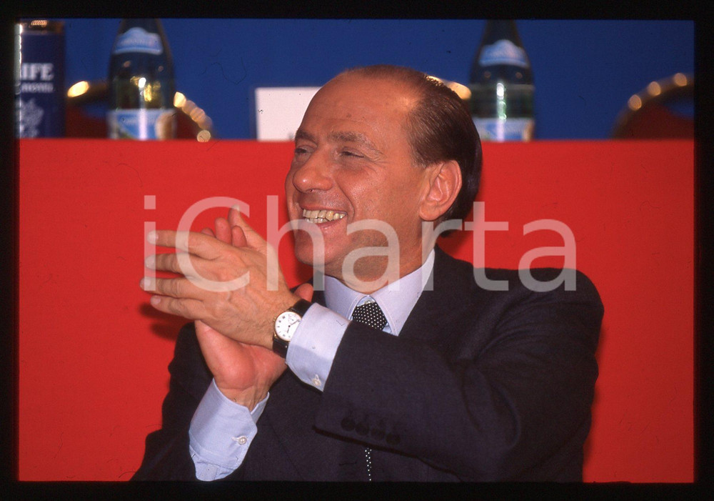 Silvio BERLUSCONI POLITICA - FORZA ITALIA 1995 ca *35 mm vintage slide 89