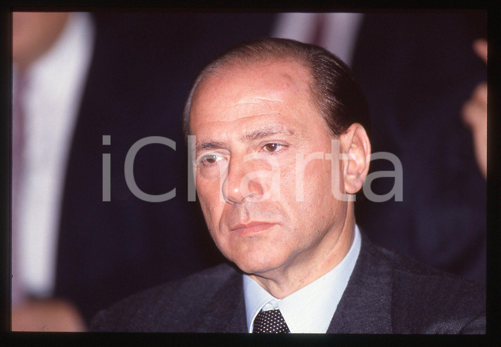 Silvio BERLUSCONI POLITICA - FORZA ITALIA 1995 ca *35 mm vintage slide 93