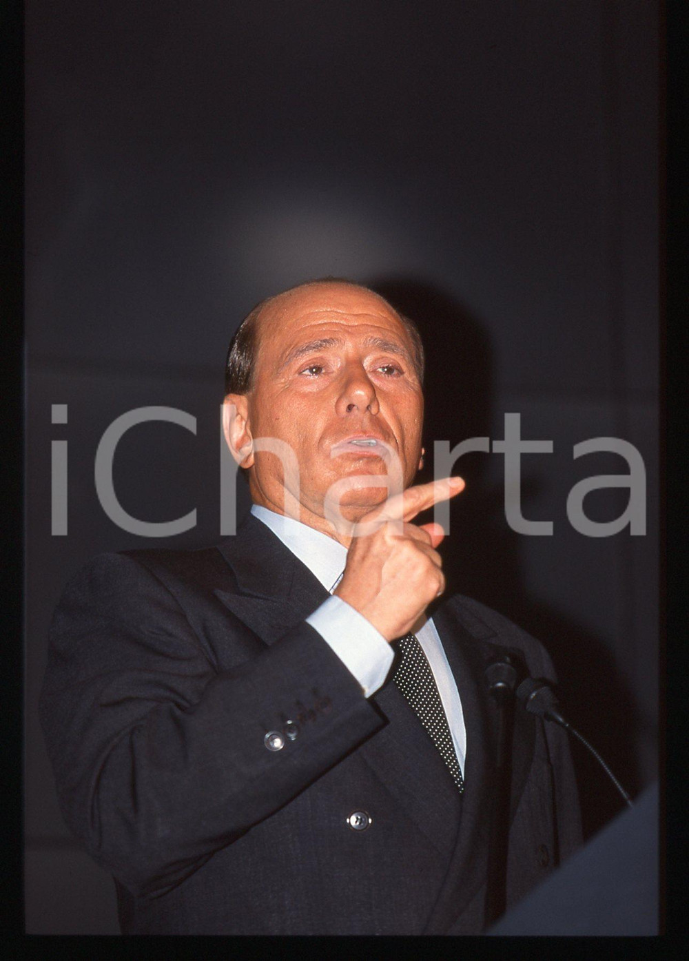 Silvio BERLUSCONI POLITICA - FORZA ITALIA 1995 ca *35 mm vintage slide 103
