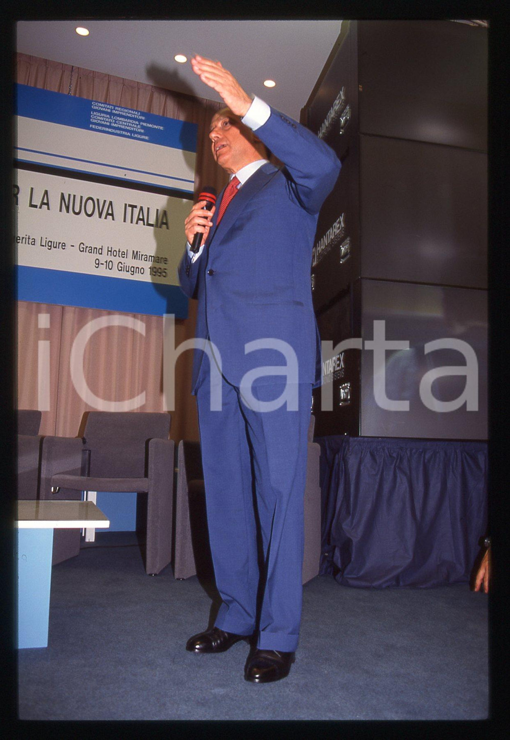 Silvio BERLUSCONI Convegno CONFINDUSTRIA 1995 * 35 mm vintage slide 10
