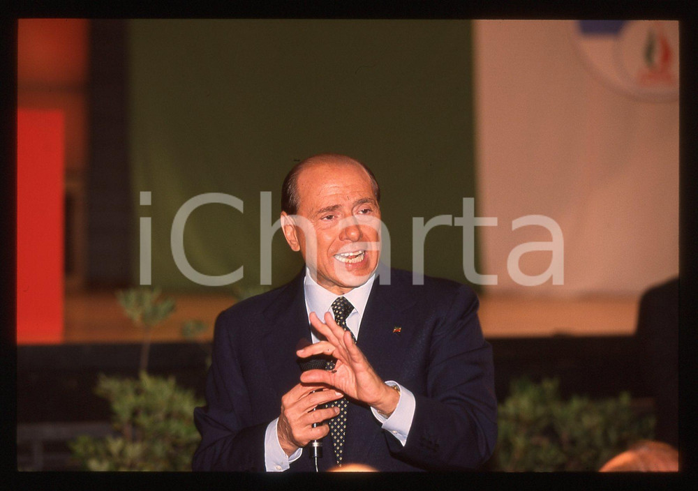Silvio BERLUSCONI - Convegno ALLEANZA NAZIONALE 1995 ca * 35 mm vintage slide 19